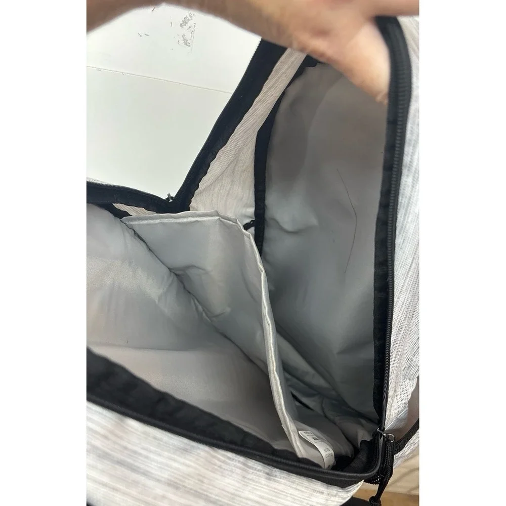 Adidas Prime 7 Backpack (17 inch) Light Gray & Black book bag
